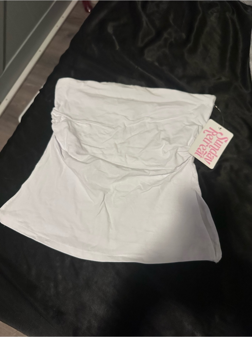 Strapless White Tube Top by